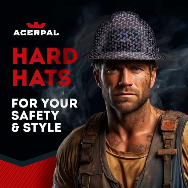Acerpal 1AR11GV Full Brim Color Prism Gloss Finish Vented Hard Hat