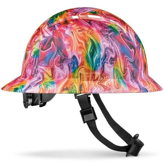 Acerpal 1AR3MV Full Brim Psychedelic Matte Finish Vented Hard Hat