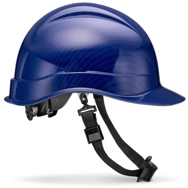 Acerpal 2CF30G Cap Style Beguiled Blue Carbon Fiber Design Gloss Finish Non-Vented Hard Hat