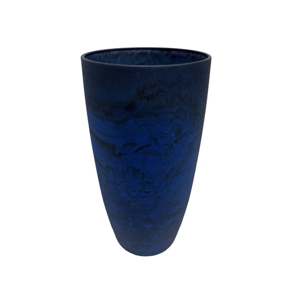 Acerra Curved Vase Planter, 11.5" x 20"H, Blue