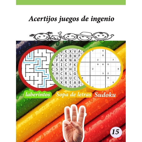 Acertijos juegos de ingenio: apto para nios y nias. Divertidos y fciles de entender para, (Paperback)