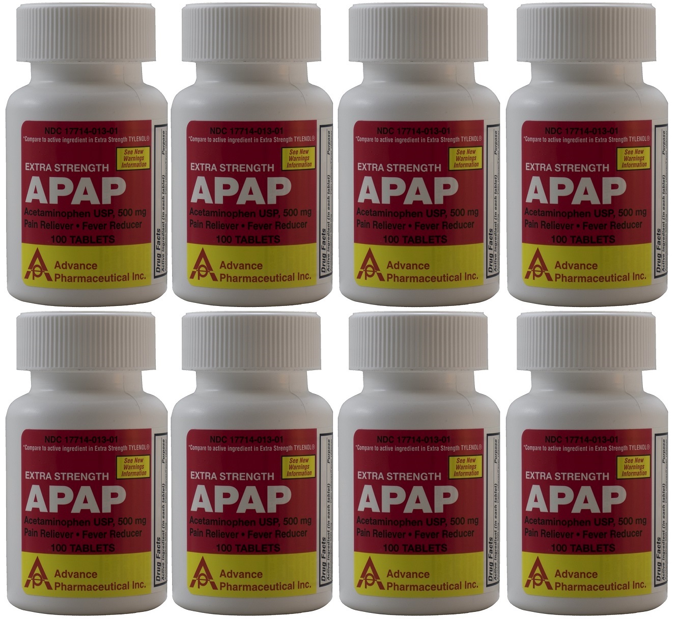 Acetaminophen 500 mg Generic for Tylenol Extra Strength 800 Tablets