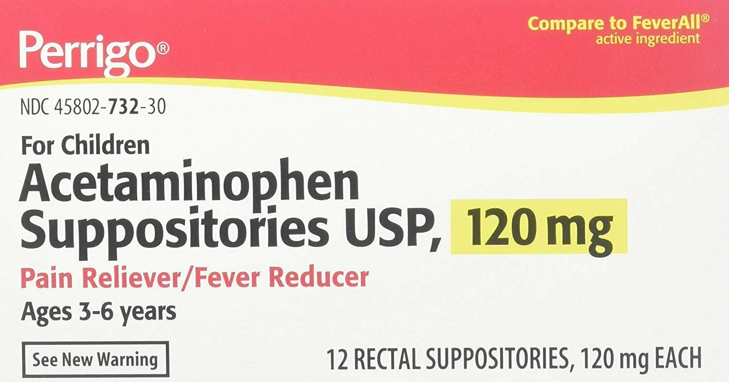 Acetaminophen Rectal Suppositories Generic for Tylenol Suppositories