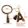 thumbnail image 1 of Acetate Leopard Keyring Leather Tassel Bracelet Women Wristlet Key Chain Jewelry, 1 of 9