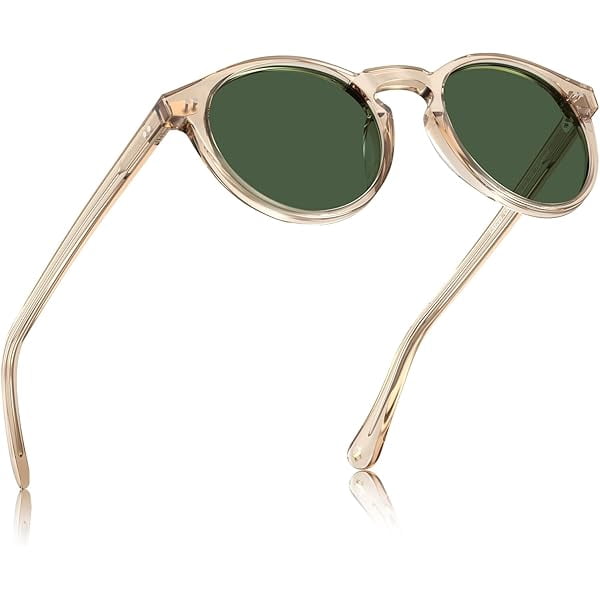 Vintage Round Acetate Sunglasses with UV400 Protection Vintage Polarized Sunglasses for Men Round Sunglasses UV400  main image 2