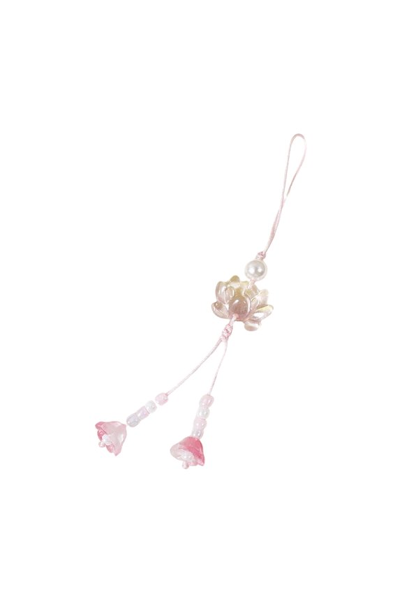 Acetic Acid Flower Keychain For Keys Bags Multi Purpose Decoration Gift Phone Lanyard With Shatterproof Feature