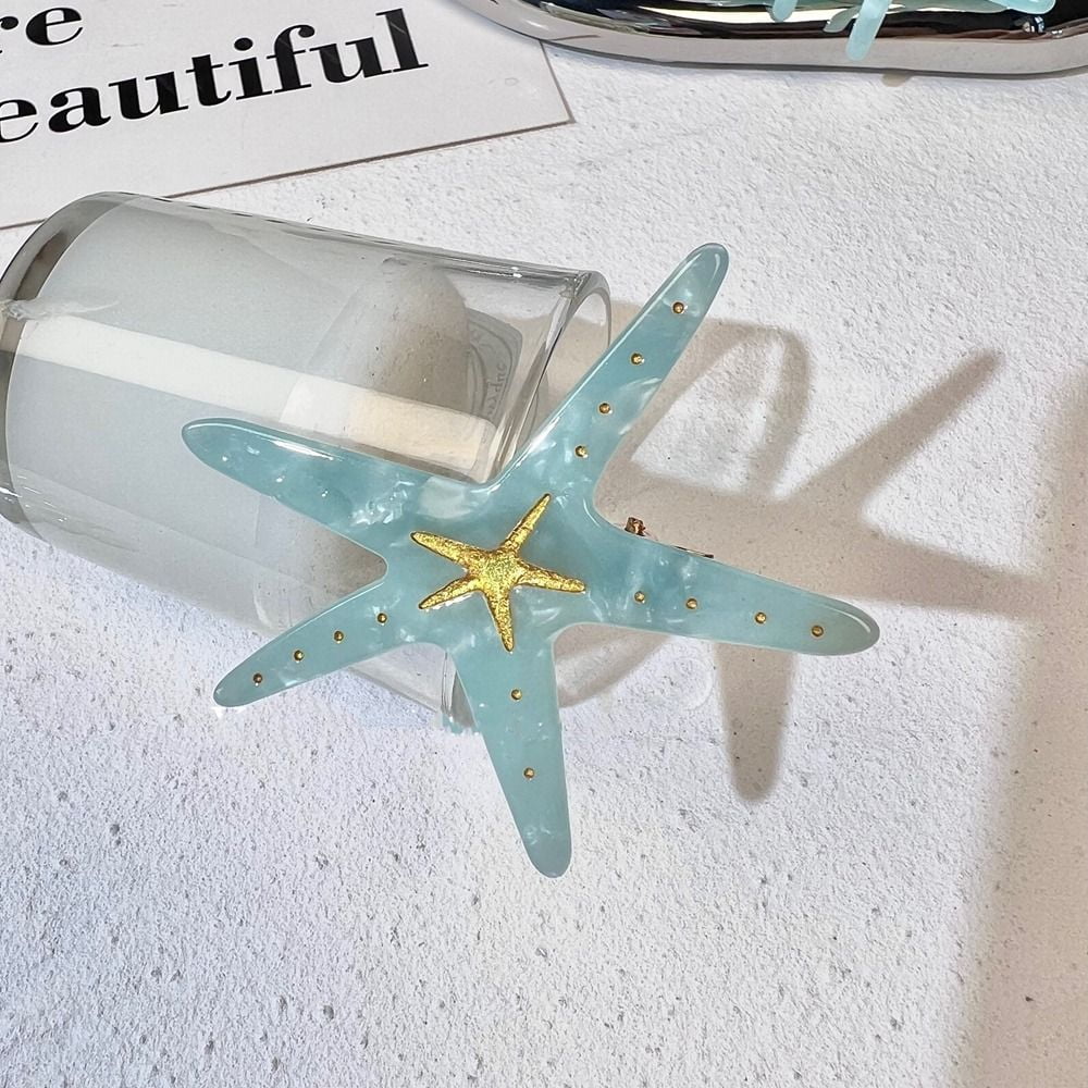 Acetic Acid Hair Clip, Starfish, Conch, Jellyfish, Duck Beak Clip, Headwear Suitable For Girls