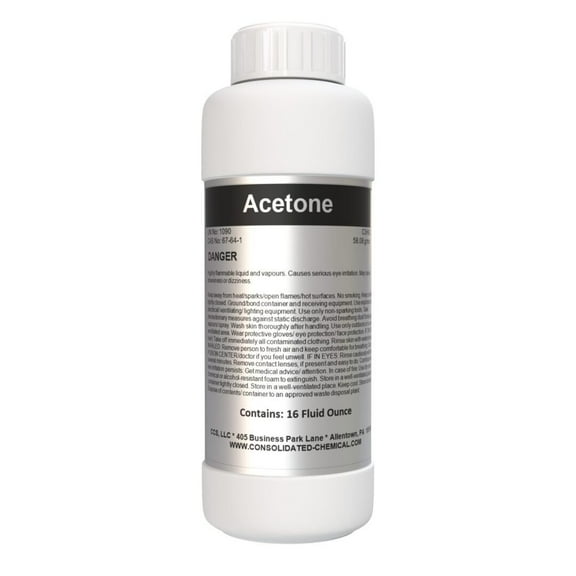 Acetone 99.9% | Premium High-Purity Solvent - 500mL (16 Fl Oz)