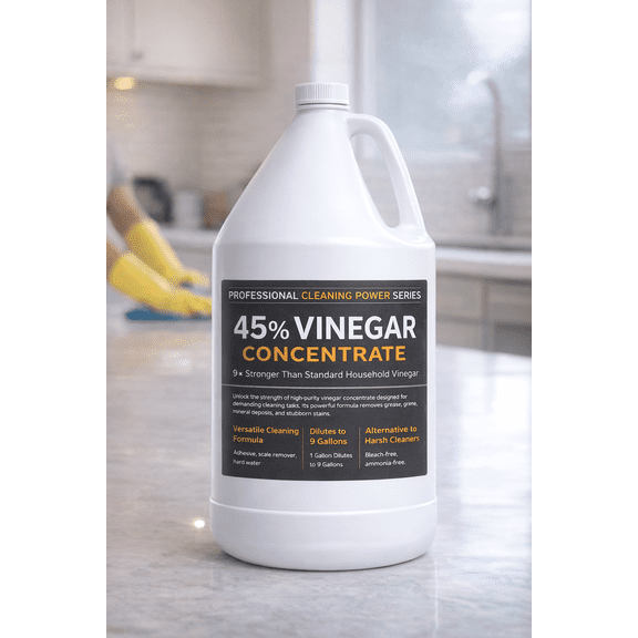 Acetra AC-45 Concentrated Vinegar 45%, 1 Gallon Multi-Use Concentrate