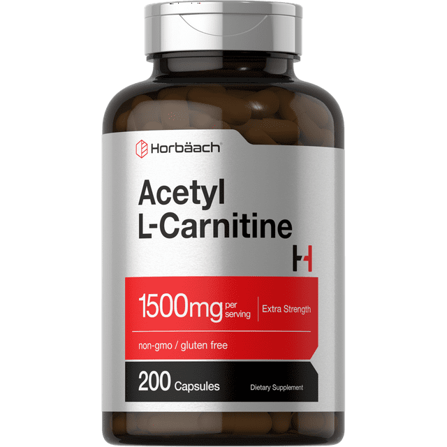Acetyl LCarnitine 1500mg 200 Capsules by Horbaach