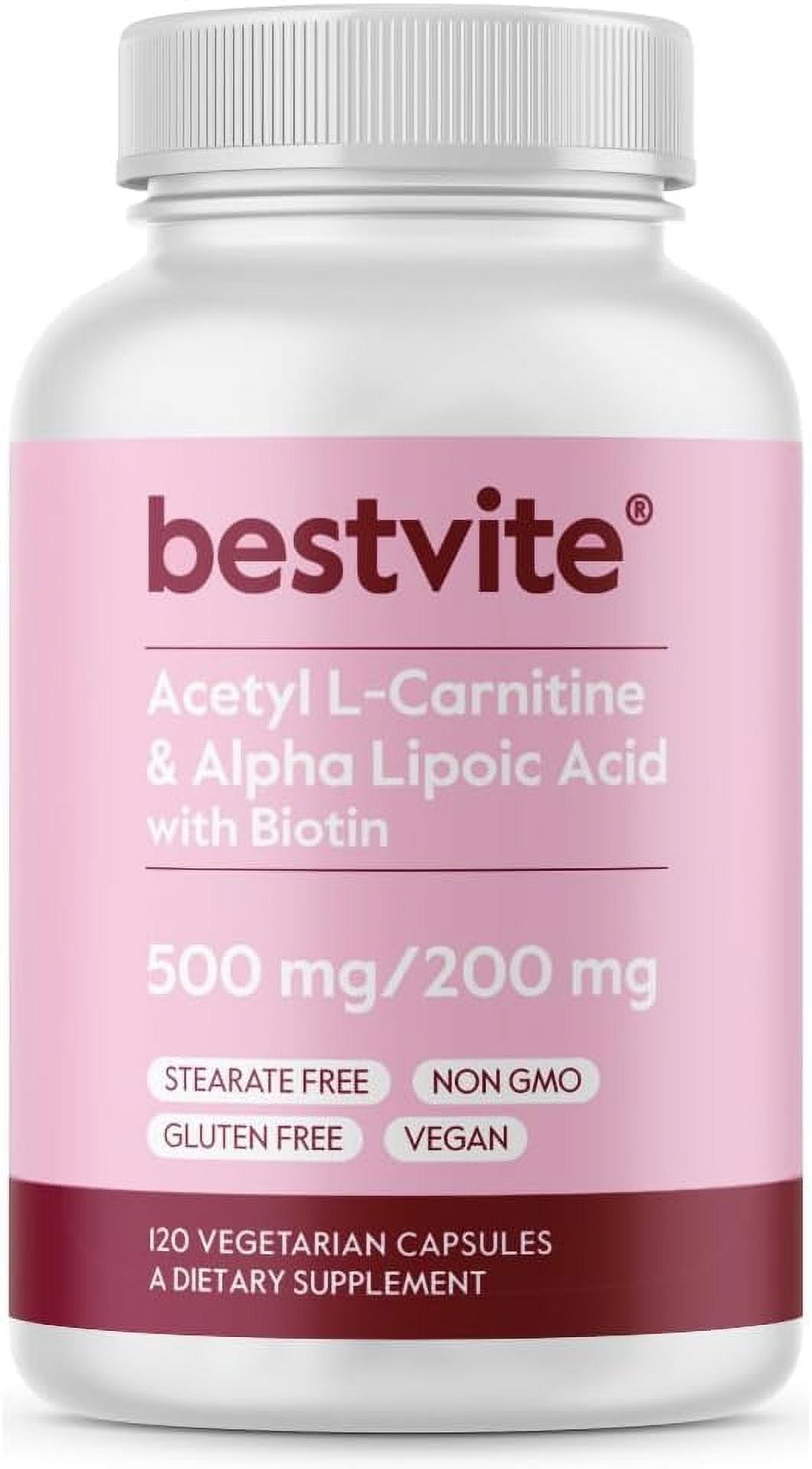 Benefits Of Acetyl L-carnitine And Alpha Lipoic Acid Acetyl L-Carnitine & Alpha Lipoic Acid Supplement, 120 Veggie Capsules