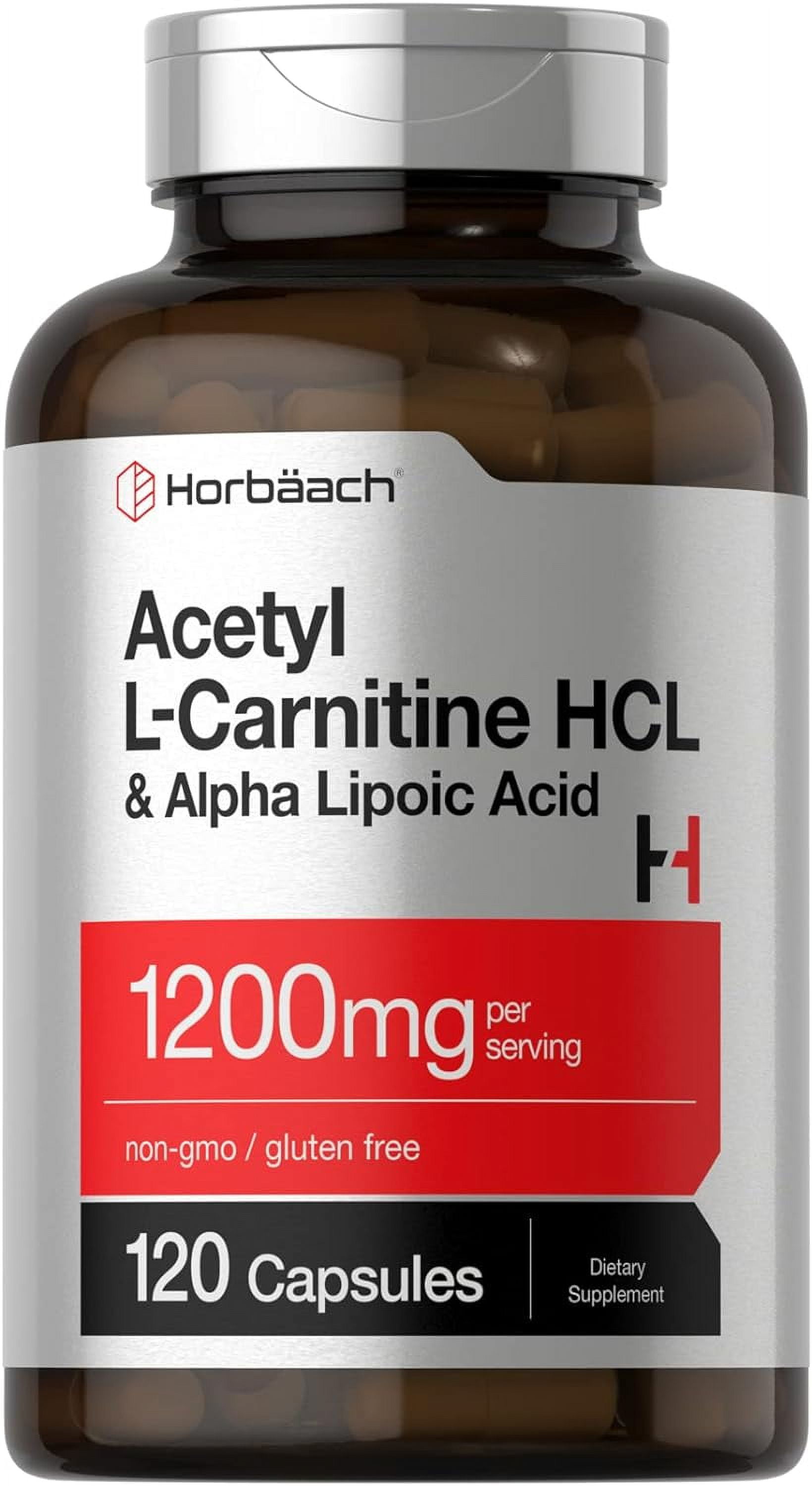 Benefits Of Acetyl L-carnitine And Alpha Lipoic Acid Horbaach Acetyl L-Carnitine HCL & Alpha Lipoic Acid 1200mg | Amino Acid