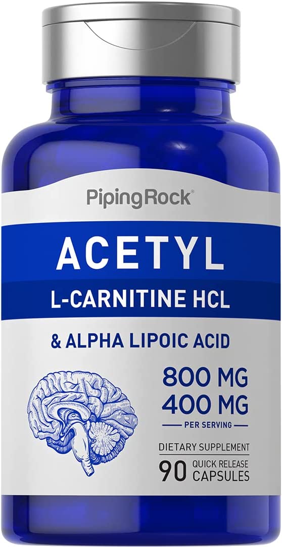Acetyl L-Carnitine and Alpha Lipoic Acid Capsules | 90 Count | by - Acetyl-l-carnitine And Alpha Lipoic Acid