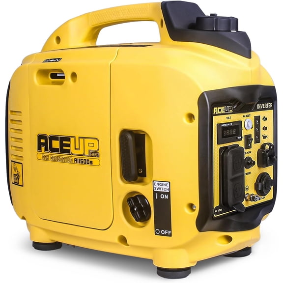 Aceup Energy 1500 Watt Portable Inverter Generator, Small Gas Generator Super Quiet for Home, EPA Compliant