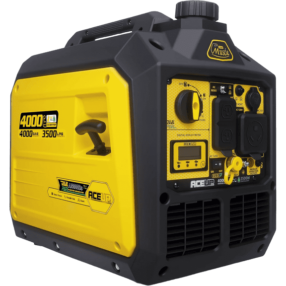 Aceup Energy 4000 Watt Dual Fuel Inverter Generator, Portable Quiet, RV-Ready, EPA Compliant