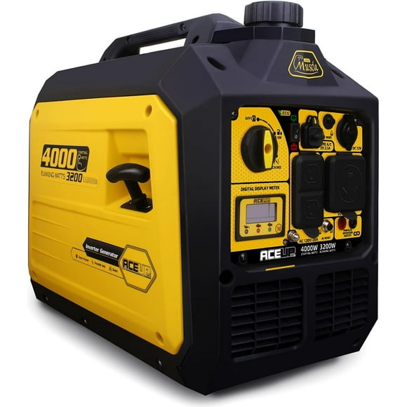 Aceup Energy 4000 Watt Portable Inverter Generator, Gas Powered Generator Quiet for Home, 3500W RV-Ready, EPA Compliant