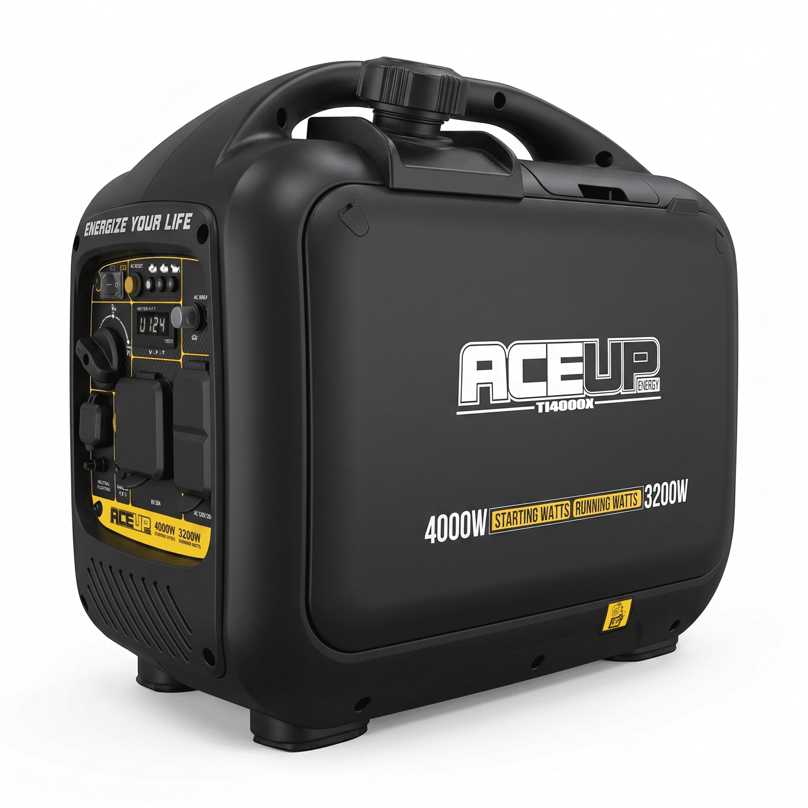 Aceup Energy 4000W Peak Portable Inverter Generator, 3200W Running ...