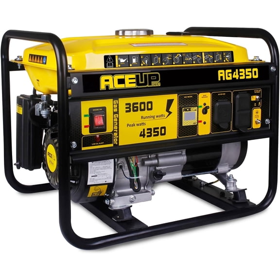 Aceup Energy 4500W Portable Gas Generator, 4000W EPA & CARB Compliant, Versatile & Reliable Equipment Kit