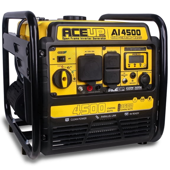 Aceup Energy 4500 Watt Inverter Generator 223CC, Gas Powered Generator for Home Use, Camping, EPA Compliant