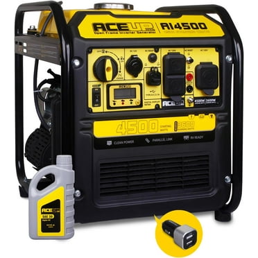 Aceup Energy 4500 Watt Open Frame Inverter Generator, Gas Generator 223CC RV-Ready, 4000W Generator EPA Compliant