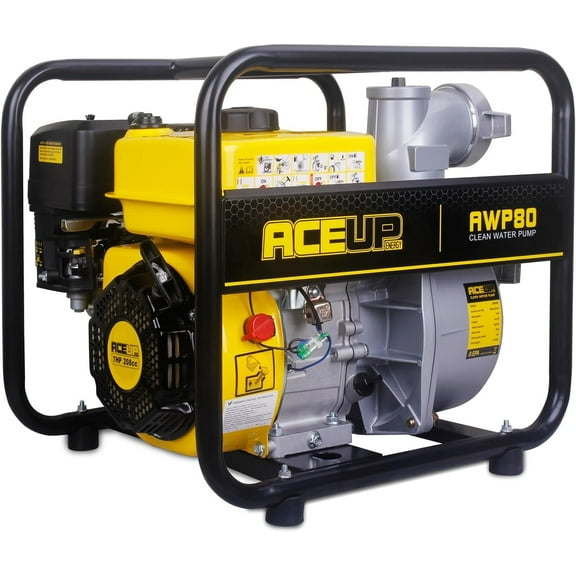 Aceup Energy Gas Water Pump 3 Inch, 265 GPM 7HP 208cc Portable Irrigation Pump EPA Certified