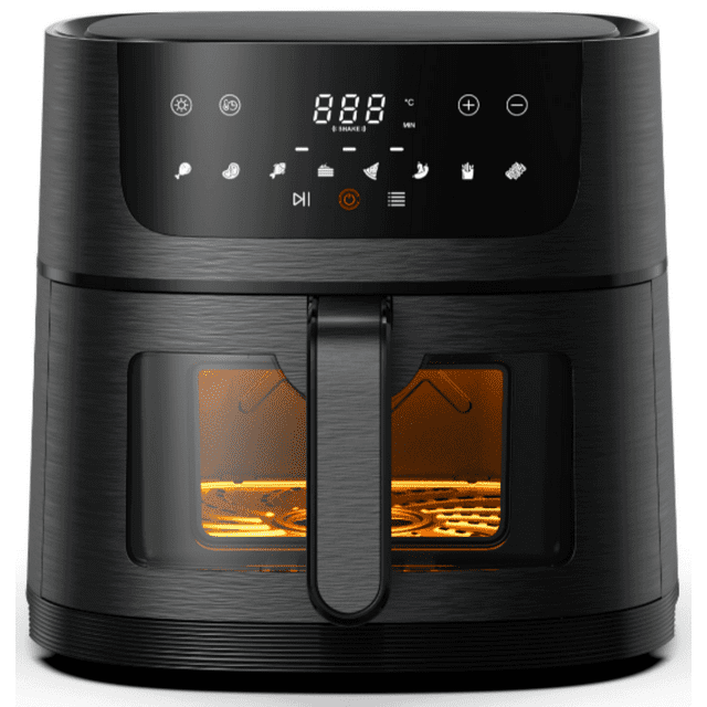 Acezoe 7QT Air Fryer Visible Window, 8in1 Digital Window Touchscreen