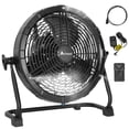 thumbnail image 1 of Achazel 12" Portable Misting Fan 1950 CFM Rechargeable Outdoor Floor Fan 15600mAh Battery Powered for Outside Travel Backyard Patio Tent Picnic, 1 of 8