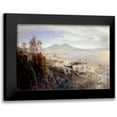 thumbnail image 1 of Achenbach, Oswald 18x14 Black Modern Framed Museum Art Print Titled - The Bay of Naples, 1 of 5