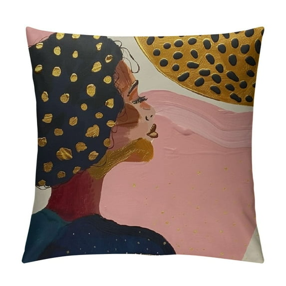 Acheng Abstract Boho Pillow Covers  Aesthetic Navy Blue Burnt Orange Geometric Decorative Couch Pillow Cases Set of  Mid Century Modern Home Minimalist Decor for Room Bedroom Bed Cushion Outdoor White