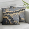 thumbnail image 1 of Acheng  Abstract Marble Throw Pillow Covers Set of 2 Grey Gold White Decorative Cushion Cases Texture Watercolor Print Art Pillowcase Modern Decor Home Decorations for Bed White, 1 of 6