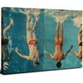 thumbnail image 1 of Acheng Art Prints Sports Poster Women Swimming Posters Motivational Posters Sports Poster Canvas Wall Art Prints for Wall Decor Room Decor Bedroom Decor Gifts Posters-style 16x12inch, 1 of 6