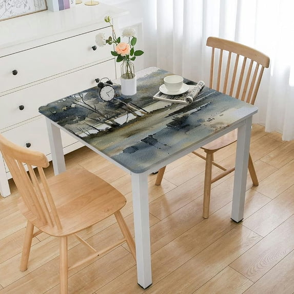 Acheng Australian Tonalism Square Tablecloth Waterproof Resistant Fabric 100% Polyester Fiber 52*52