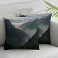 thumbnail image 1 of Acheng Baiyun Mountain Throw Pillow Covers Cozy Soft Pillowcase Square Cushion Case for Home Sofa Bedroom Car Decoration,2 Pcs White, 1 of 6