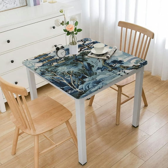 Acheng Bird Square Fitted Table Cloths 100% Polyester Fiber 40*40