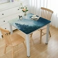 thumbnail image 1 of Acheng Birds, Fog Square Fitted Table Cloths 100% Polyester Fiber 52*52, 1 of 8