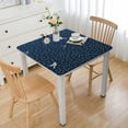 thumbnail image 1 of Acheng Birds Snow Flakes Stars Square Fitted Table Cloths 100% Polyester Fiber 46*46, 1 of 8