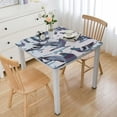 thumbnail image 1 of Acheng Birds Snow Forest Square Tablecloth 100% Polyester Fiber 46*46, 1 of 8