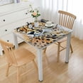 thumbnail image 1 of Acheng Cheetah Spots Fur Square Tablecloth Great for Home Kitchen/Parties/Holiday Dinner 100% Polyester Fiber 36*36, 1 of 8
