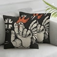 thumbnail image 1 of Acheng Chicken Pillow Cover  2 pcs,Chicken Lover Gift,Chicken Gifts for Chicken Lovers,Chicken Lover Gifts for Women,Guess What Chicken Pillow White, 1 of 6