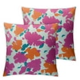 thumbnail image 1 of Acheng Colorful Color Bold Girly Hot Pink Fuchsia Orange  Vibrant Pillow Cover  Indoor Throw Pillow Case Cushion 18x18in, 1 of 7