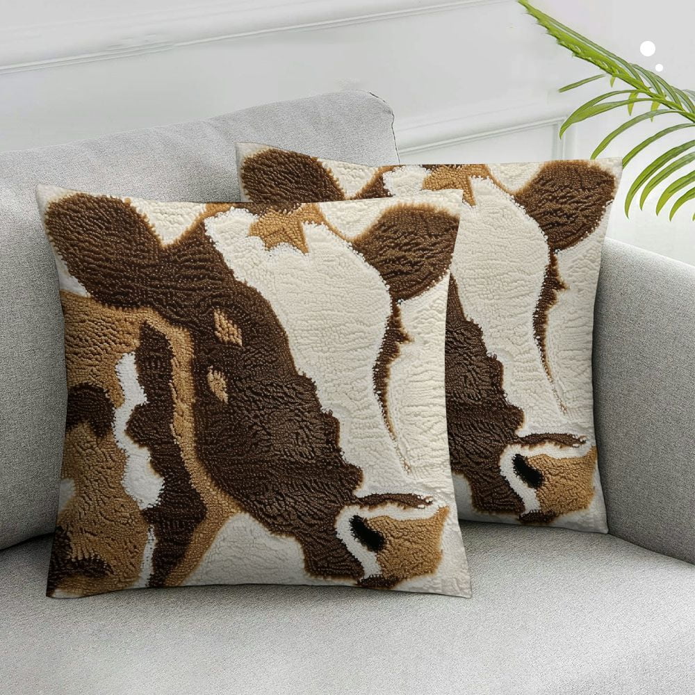 Cow Print Throw Pillows