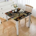 thumbnail image 1 of Acheng Cute Cat Square Tablecloth Outdoor Fitted 100% Polyester Fiber 46*46, 1 of 8
