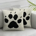 thumbnail image 1 of Acheng Cute Dog Paw Love Throw Pillow Cover, Dog Lover Mom Gifts for Home Room Bed Sofa Decorations Decor,&nbsp;Suitable for All Season Pillow Case for Room Bedroom Sofa Chair,2 Pcs White, 1 of 6