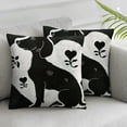 thumbnail image 1 of Acheng Dachshund Heart Throw Pillow Covers Set of 2, Painting Dachshund Gifts for Dog Lover,Decorative Flannel Pillow case for Sofa Couch Bed White, 1 of 6