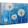 thumbnail image 1 of Acheng Dandelion Wall Art Modern Blue and White Painting Floral Canvas Landscape Pictures for Bedroom Living Room Wall Decor 20x16inch, 1 of 6