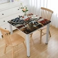 thumbnail image 1 of Acheng Deer Antlers Flag Square Fitted Table Cloths 100% Polyester Fiber 52*52, 1 of 8