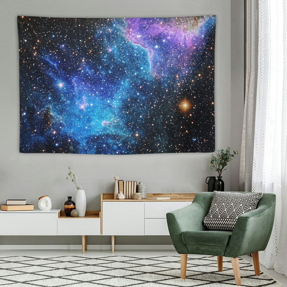 Acheng Extra Large Galaxy Space Tapestry for Bedroom Aesthetic Blue ...