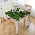 thumbnail image 1 of Acheng Fern Leaf Pattern Square Tablecloth Waterproof Resistant Fabric 100% Polyester Fiber 52*52, 1 of 8