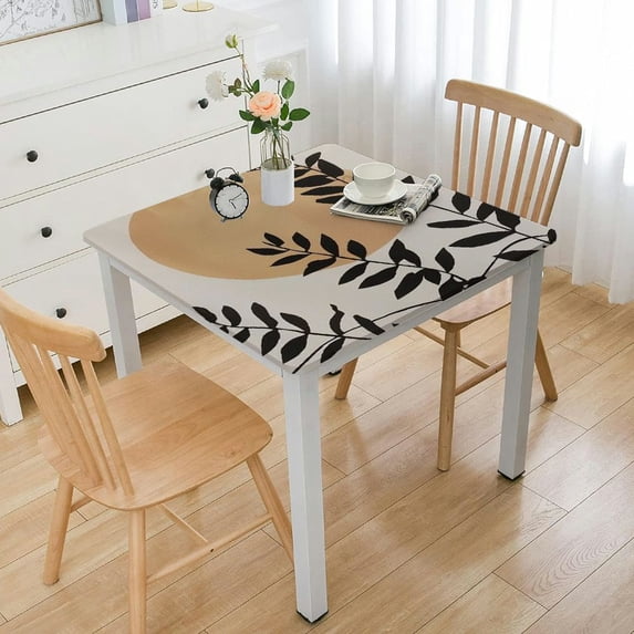 Acheng Fine Foliage Lace Square Fitted Table Cloths 100% Polyester Fiber 46*46