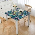 thumbnail image 1 of Acheng Flower Design Square Fitted Tablecloth 100% Polyester Fiber 36*36, 1 of 8
